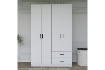 Yaman Garderob 120x180 cm - Mattvit - Förvaring - Klädförvaring - Garderob & garderobssystem