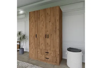 Yaman Garderob 120x181 cm - Valnöt - Förvaring - Klädförvaring - Garderob & garderobssystem
