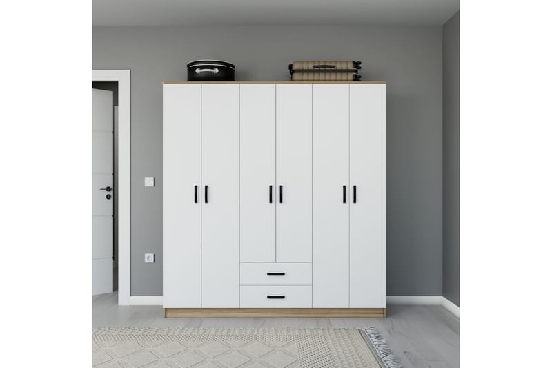 Yaman Garderobsskåp 180x190 cm, Valnöt