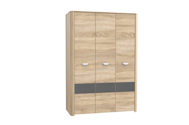 Yazmene Garderob 133x194 cm - Brun - Förvaring - Klädförvaring - Garderob & garderobssystem