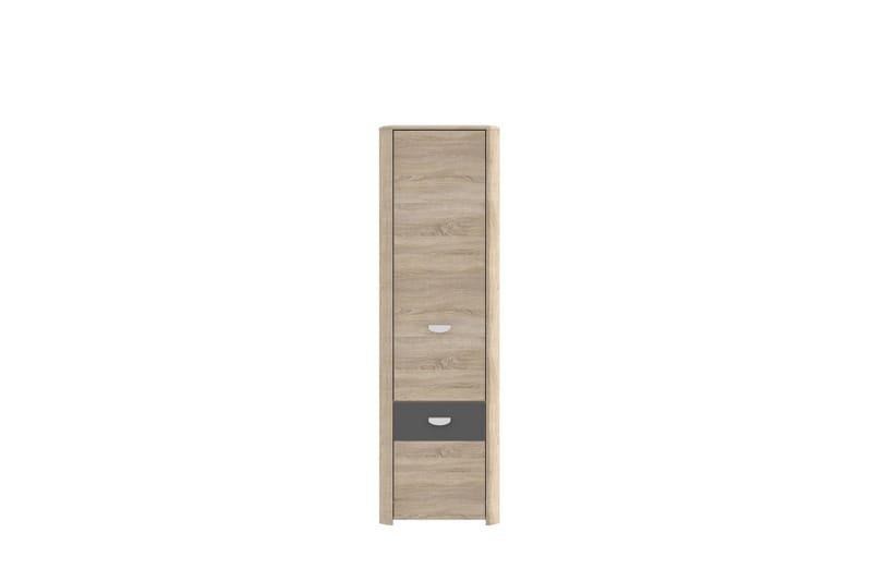 Yazmene Garderob 59 cm i Mörkt Trä - Beige - Förvaring - Klädförvaring - Garderob & garderobssystem