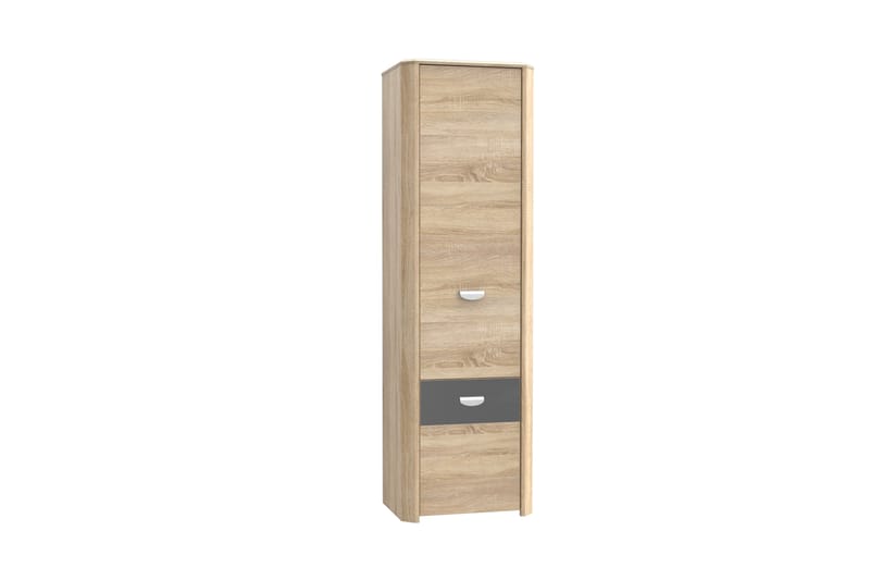 Yazmene Garderob 59x194 cm - Brun - Förvaring - Klädförvaring - Garderob & garderobssystem
