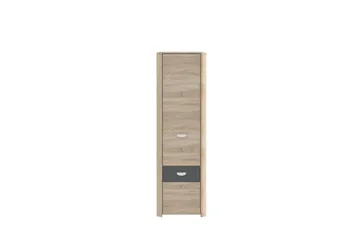 Yazmene Garderob 59x194 cm - Brun - Förvaring - Klädförvaring - Garderob & garderobssystem