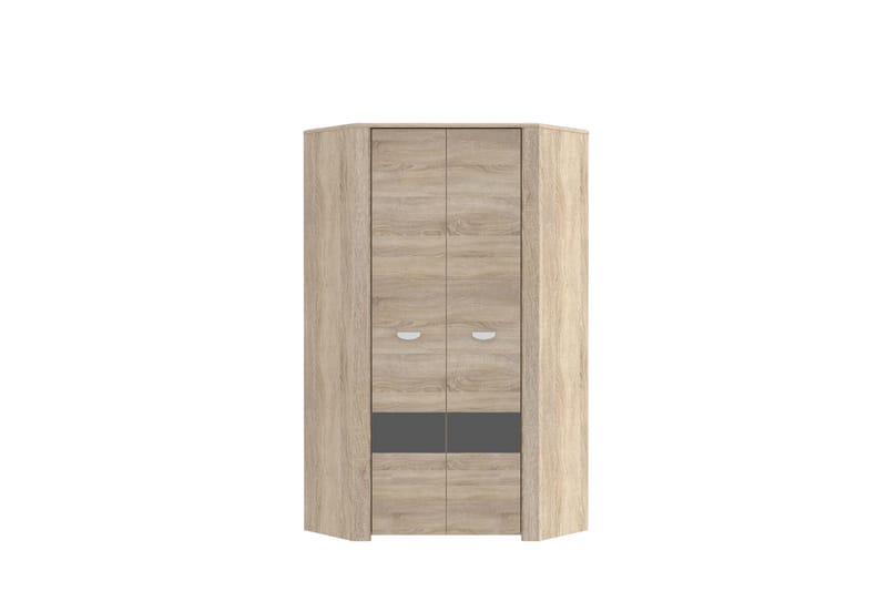 Yazmene Garderob 95x81 cm - Brun - Förvaring - Klädförvaring - Garderob & garderobssystem