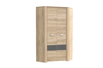 Yazmene Garderob 95x81 cm - Brun - Förvaring - Klädförvaring - Garderob & garderobssystem