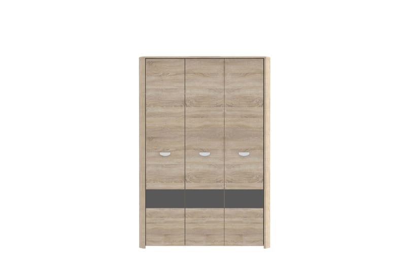Yazmene Stor Garderob 133x194 cm i Trä - Beige - Förvaring - Klädförvaring - Garderob & garderobssystem
