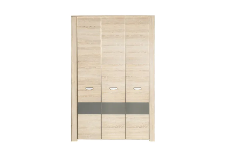 Yazmene Stor Garderob 133x194 cm i Trä, Beige