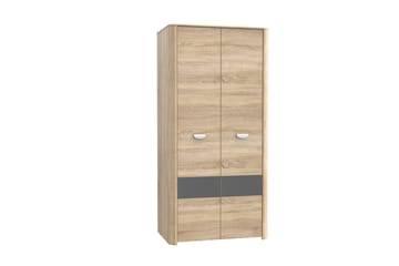 Yazmene Stor Garderob 133x194 cm i Trä - Beige - Förvaring - Klädförvaring - Garderob & garderobssystem