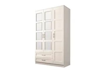 Zyricon Garderob 105x184 cm - Matt Vit - Förvaring - Klädförvaring - Garderob & garderobssystem