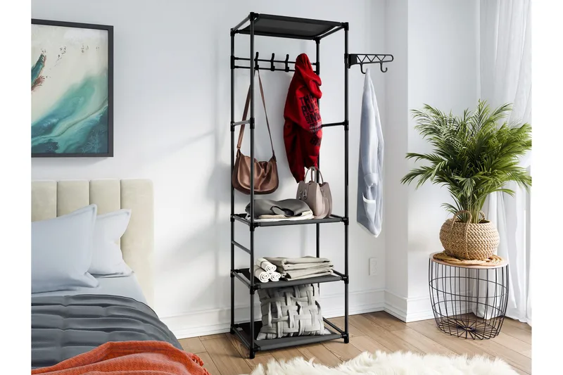 Harison Klädhängare 50 cm - Svart - Förvaring - Klädförvaring - Klädhängare