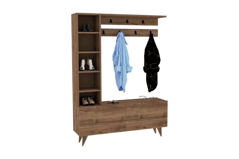 Andifli Klädhängare 120x161,8 cm - Brun - Förvaring - Klädförvaring - Klädhängare