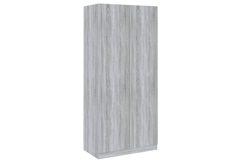 beBasic Klädhängare grå sonoma 90x52x200 cm konstruerat trä - Grey - Klädhängare