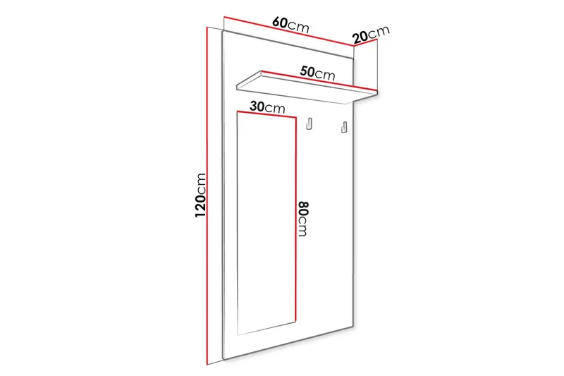 Cheshunt Klädhängare - Vit/Ek - Förvaring - Klädförvaring - Klädhängare