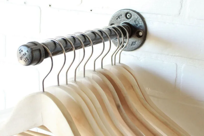 Evila Hängare Industriell - Svart - Förvaring - Klädförvaring - Klädhängare