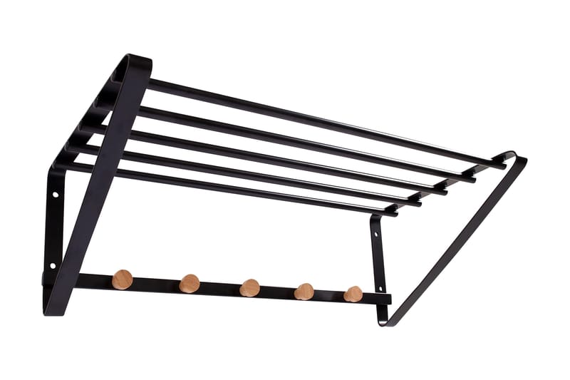 Forest Vägghängare/hylla - Svart - Förvaring - Klädförvaring - Klädhängare