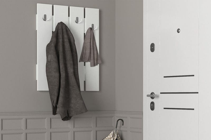 Furny Home Klädeshängare till Hall - Vit - Förvaring - Klädförvaring - Klädhängare