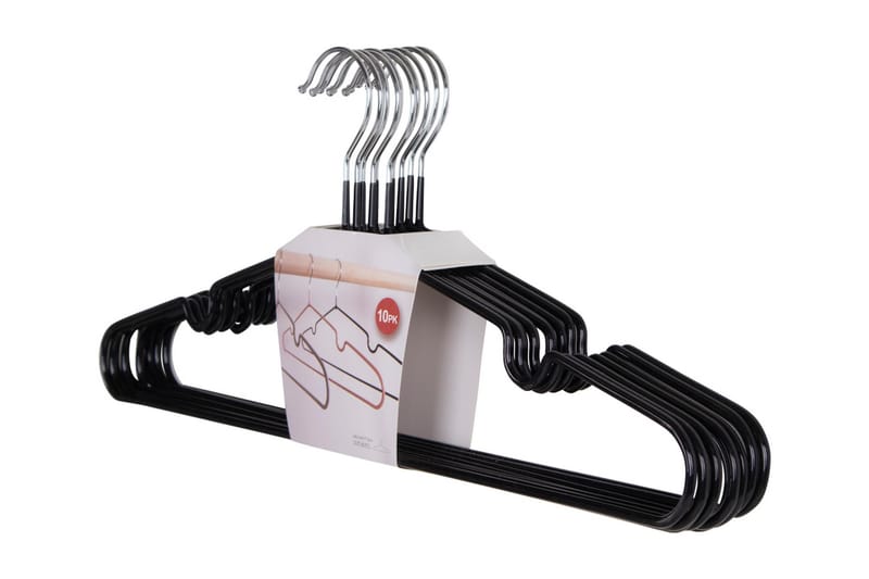 Bostonia Galgar 10-pack - Svart - Förvaring - Klädförvaring - Klädhängare - Galgar