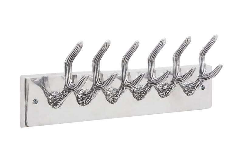 Klädkrokar av aluminium Hatt/slips Silver - Silver - Klädhängare vägg - Klädhängare - Kroklist & Klädkrokar
