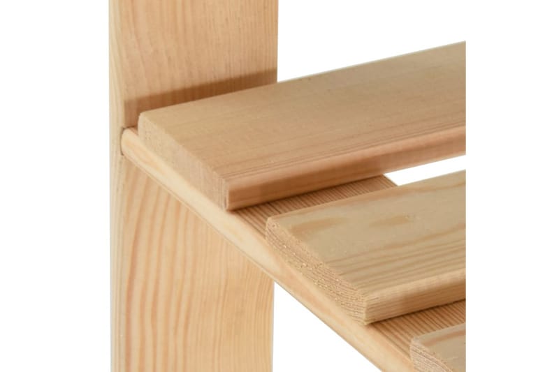 Klädställning 110x38x170 cm massiv furu - Brun - Förvaring - Klädförvaring - Klädhängare