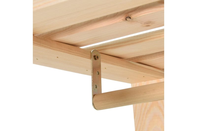 Klädställning 110x38x170 cm massiv furu - Brun - Förvaring - Klädförvaring - Klädhängare