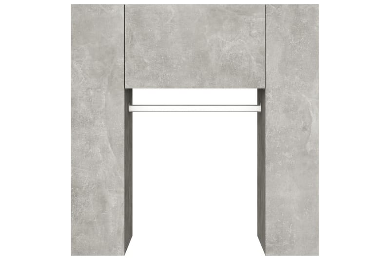 beBasic Hallskåp betonggrå 97,5x37x99 cm konstruerat trä - Grey - Klädställning - Vädringsställ - Klädhängare