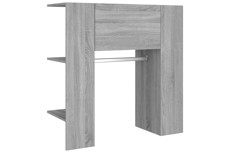beBasic Hallskåp grå sonoma 97,5x37x99 cm konstruerat trä - Grey - Förvaring - Klädförvaring - Klädhängare - Klädställning