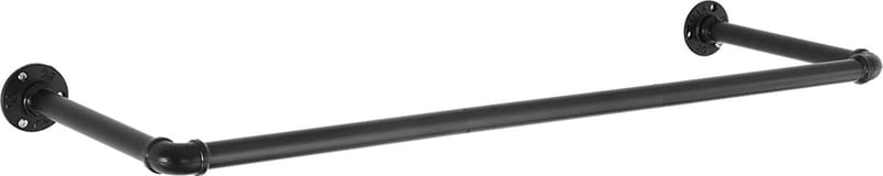 Klädstång Vägg-/Takmonterad 92 cm, Svart