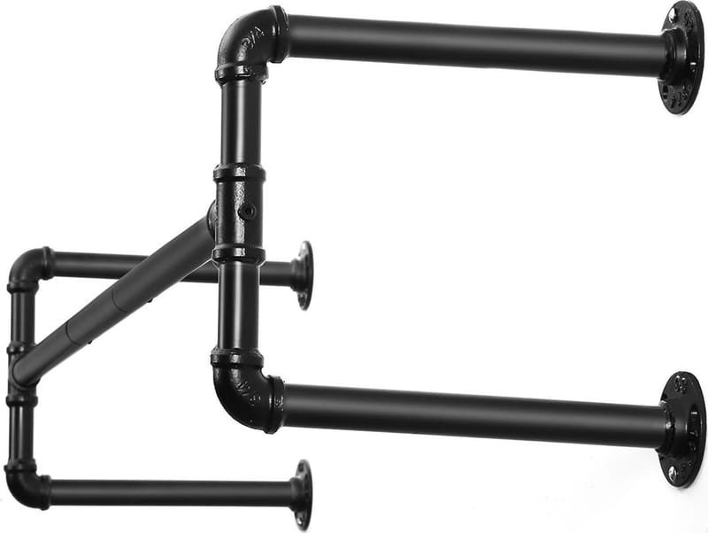 Kommendör klädstång, 2-pack - Svart - Svart - Förvaring - Klädförvaring - Klädhängare - Klädställning