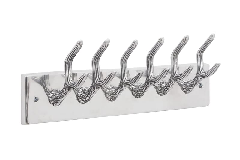 Kroklist 2 st silver aluminium - Silver - Klädhängare vägg - Klädhängare - Kroklist & Klädkrokar