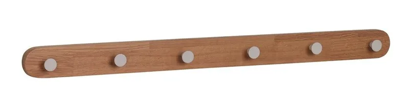 Kroklist Metro 65 cm med 6 Krokar, Ek