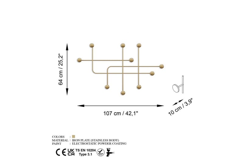 Metall Väggkrok Australia Rany - Rany - Förvaring - Klädförvaring - Klädhängare