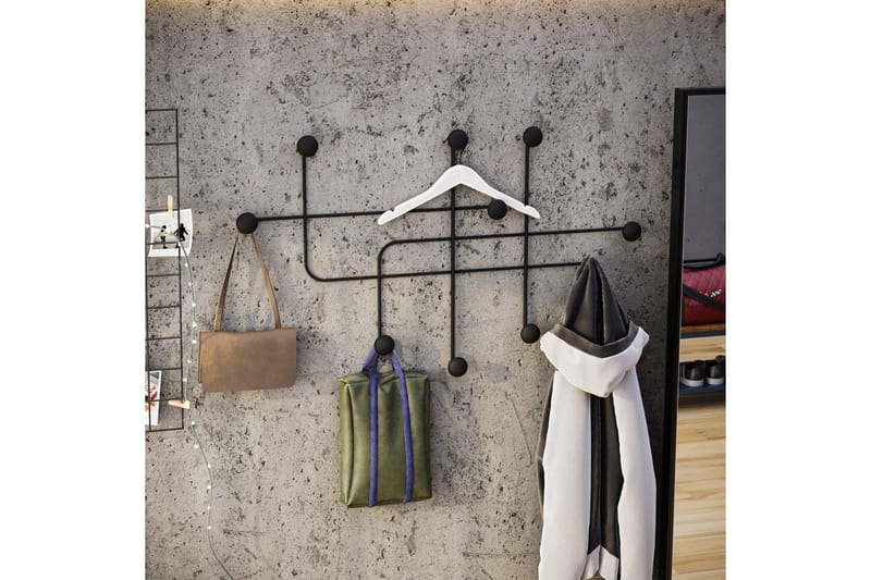 Metall Väggkrok Australia Svart - Svart - Förvaring - Klädförvaring - Klädhängare