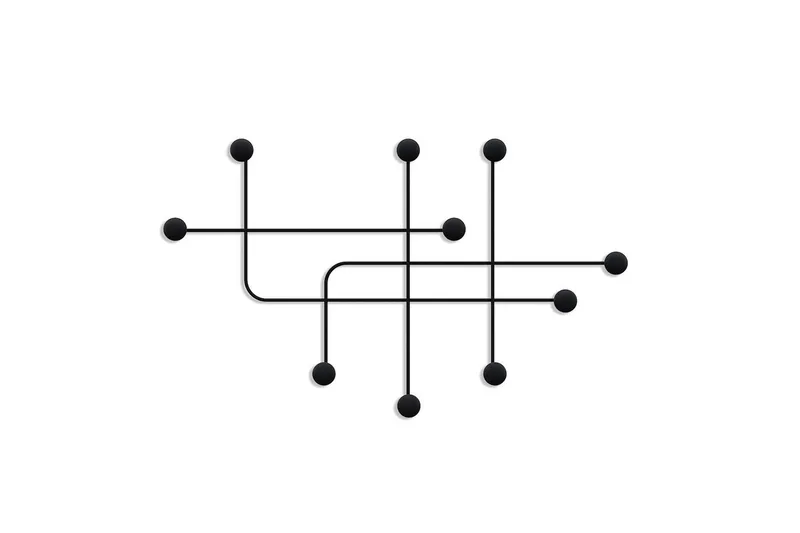 Metall Väggkrok Australia Svart, Svart