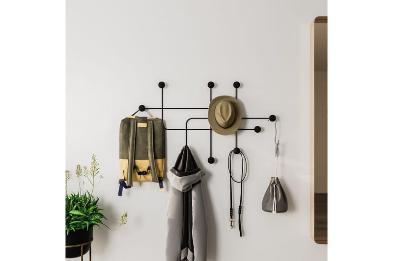 Metall Väggkrok Australia Svart - Svart - Förvaring - Klädförvaring - Klädhängare