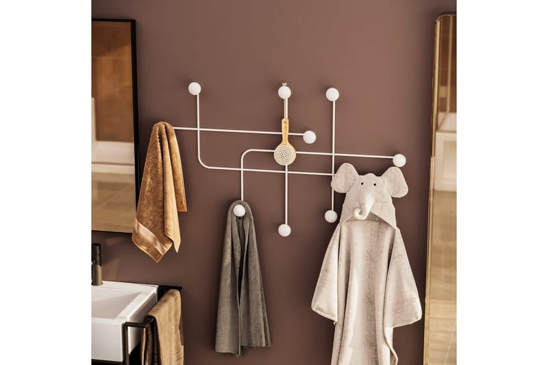 Metall Väggkrok Australia Vit - Vit - Förvaring - Klädförvaring - Klädhängare