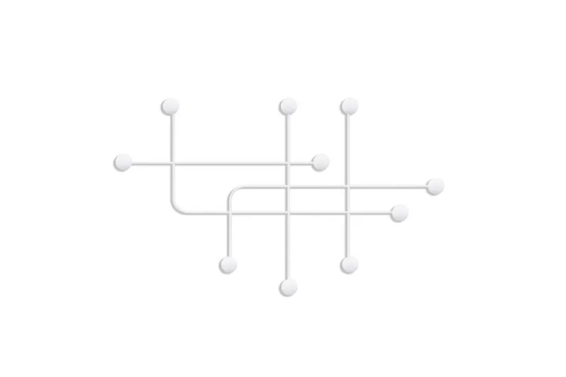 Metall Väggkrok Australia Vit, Vit