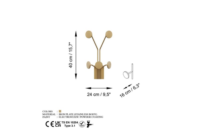 Metall Väggkrok Clarra Rany - Rany - Förvaring - Klädförvaring - Klädhängare