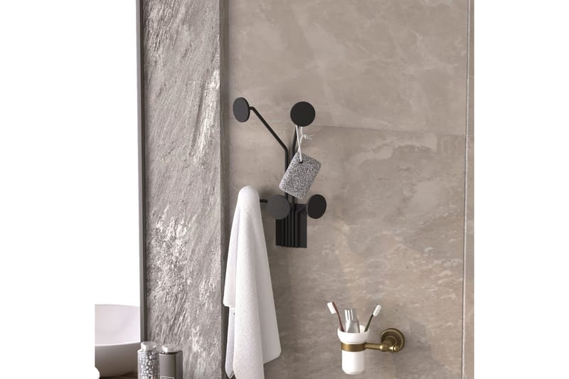 Metall Väggkrok Clarra Svart - Svart - Förvaring - Klädförvaring - Klädhängare