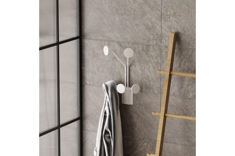 Metall Väggkrok Clarra Vit - Vit - Förvaring - Klädförvaring - Klädhängare