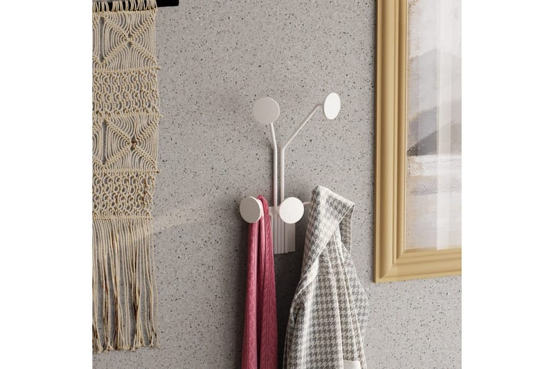 Metall Väggkrok Clarra Vit - Vit - Förvaring - Klädförvaring - Klädhängare