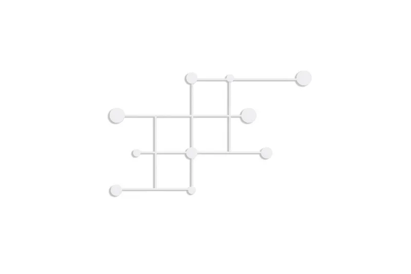 Metall Väggkrok Colna Vit, Vit