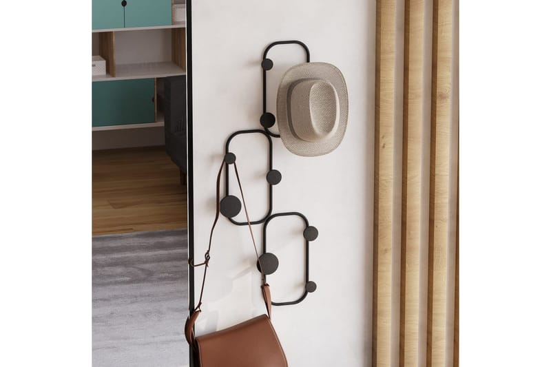 Metall Väggkrok Dravos Svart - Svart - Förvaring - Klädförvaring - Klädhängare
