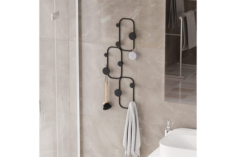 Metall Väggkrok Dravos Svart - Svart - Förvaring - Klädförvaring - Klädhängare