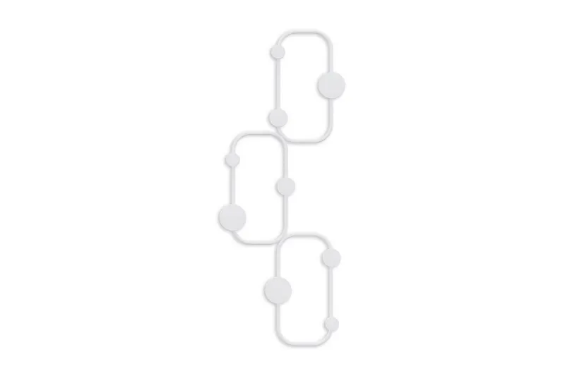 Metall Väggkrok Dravos Vit, Vit