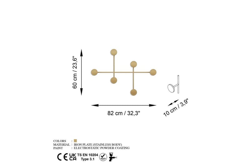 Metall Väggkrok Inermis Rany - Rany - Förvaring - Klädförvaring - Klädhängare