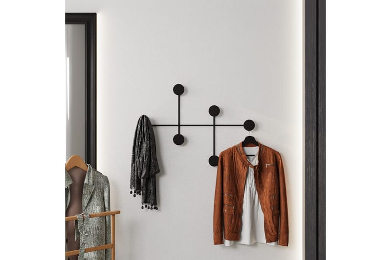 Metall Väggkrok Inermis Svart - Svart - Förvaring - Klädförvaring - Klädhängare