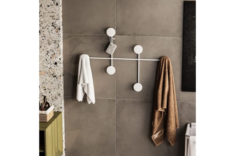 Metall Väggkrok Inermis Vit - Vit - Förvaring - Klädförvaring - Klädhängare