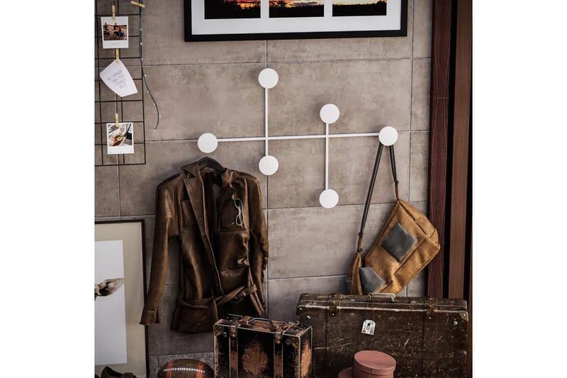 Metall Väggkrok Inermis Vit - Vit - Förvaring - Klädförvaring - Klädhängare