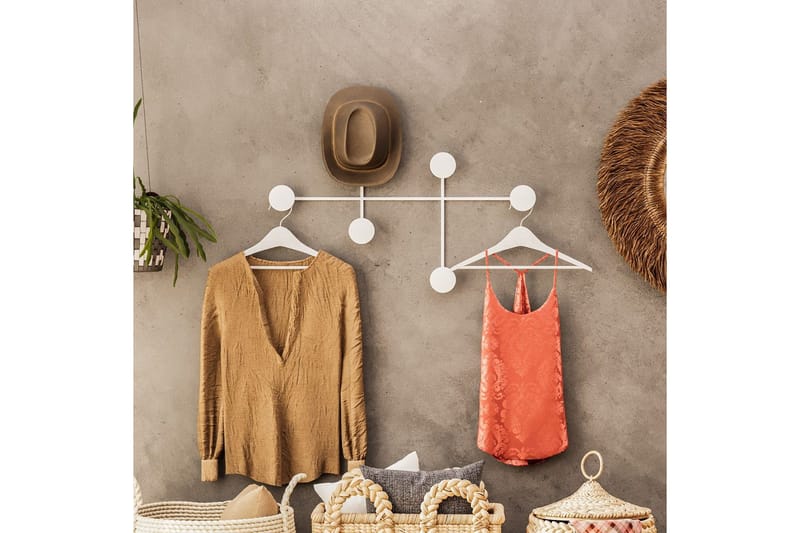 Metall Väggkrok Inermis Vit - Vit - Förvaring - Klädförvaring - Klädhängare