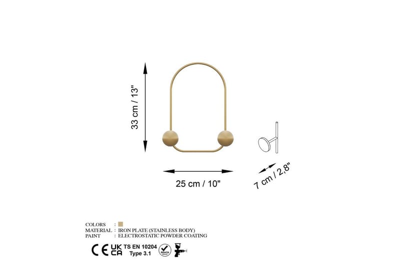 Metall Väggkrok Kelanburg Rany - Rany - Förvaring - Klädförvaring - Klädhängare